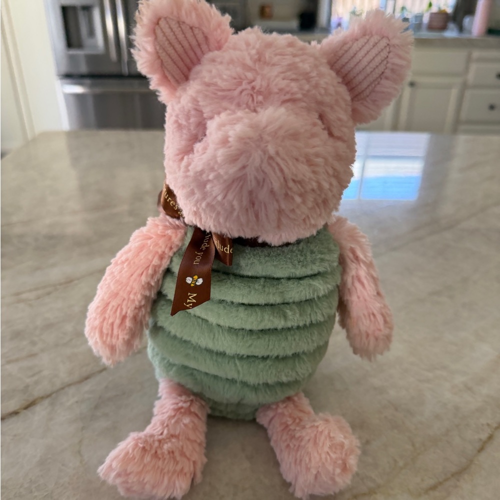 NWOTDisney Winnie The Pooh Classic Piglet 11" Plush Stuffed Animal Toy Tags 2017